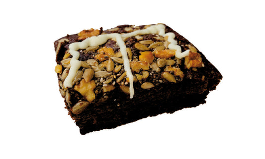 Brownie con chía y nuez